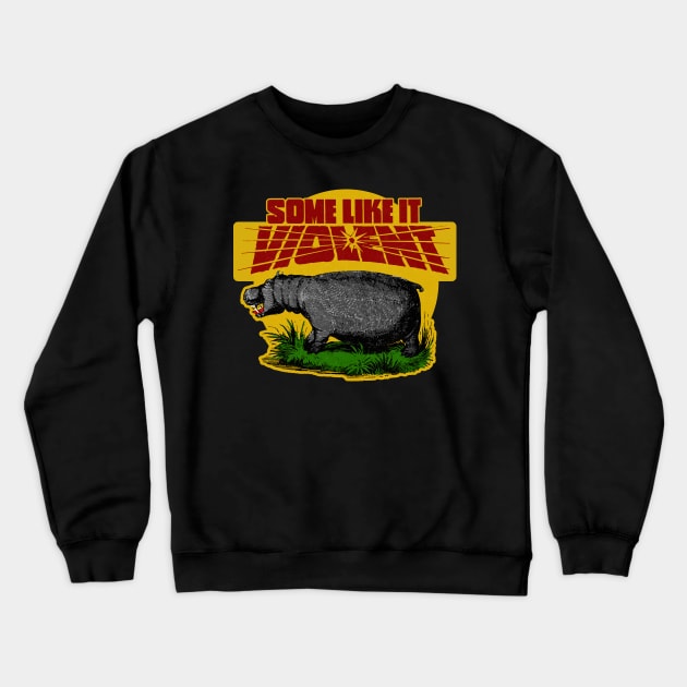 Vintage Hippo Accusation Crewneck Sweatshirt by Kujo Vintage